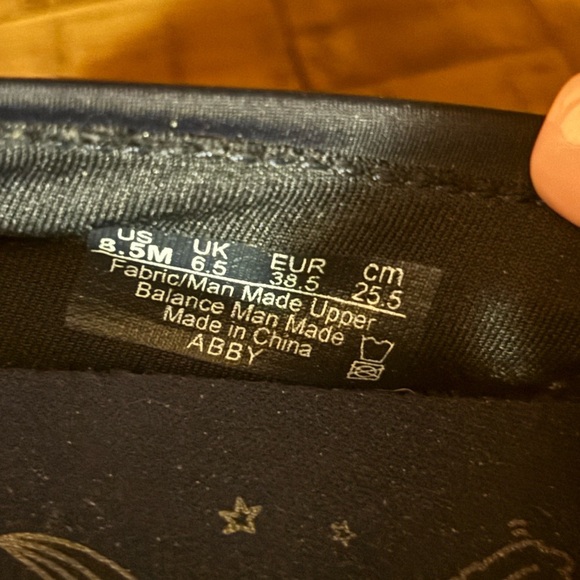 Bzees Abby Almond Toe Navy NAABYY Slip On Loafer Womens 8.5M Fabric Manmade - Picture 7 of 9